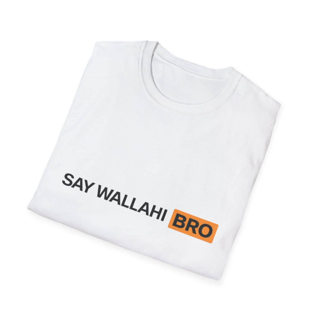 Say Wallahi Bro T-Shirt – Funny Islamic Arabic Phrase Tee