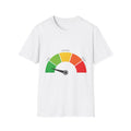 T‑Shirt — Stress Level Gauge Graphic Tee (Low to High Meter)